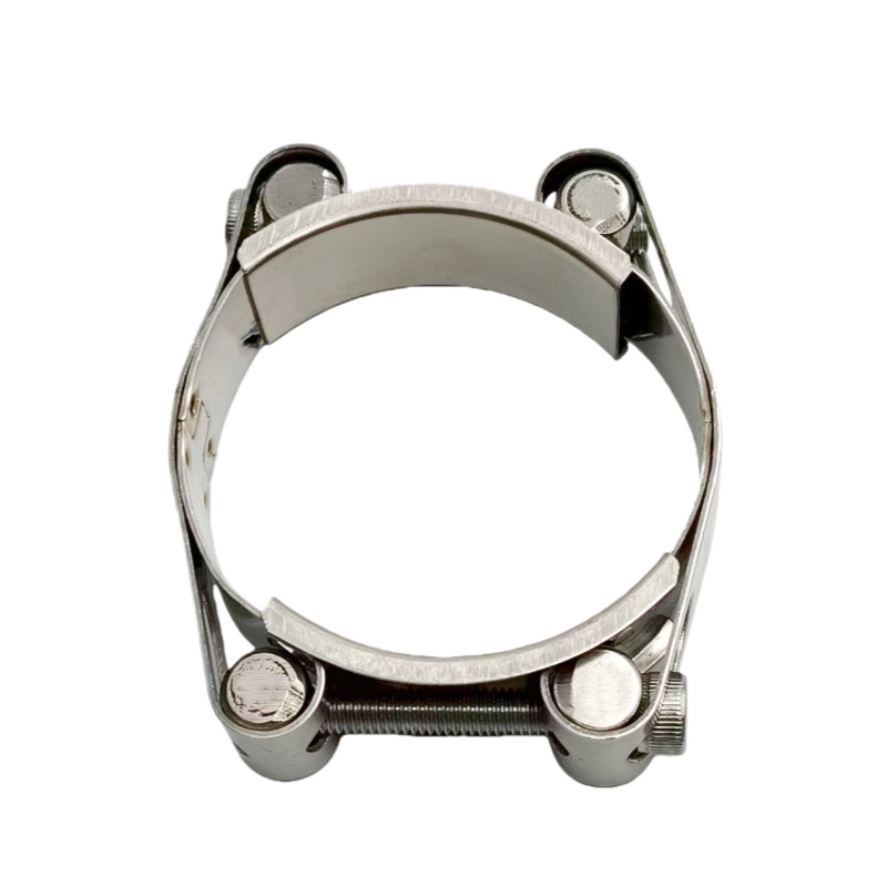 double bolt strong heavy duty hose clamp-1-3
