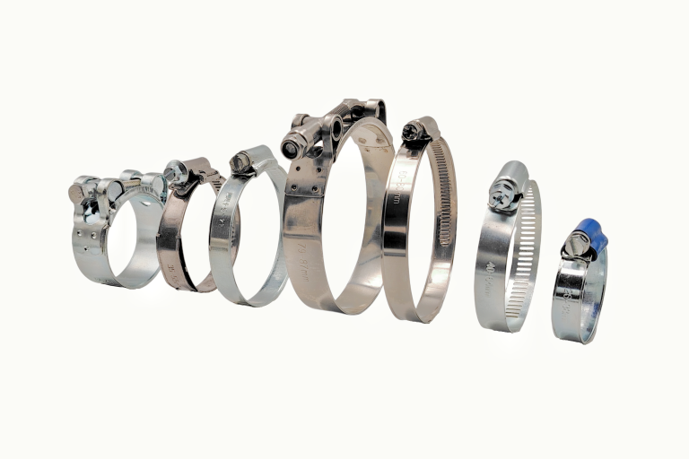 Different types of hose clamps